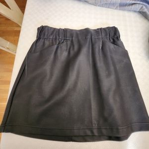 Black Pleather Mini Skirt